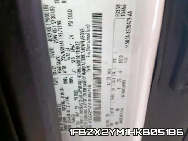 1FBZX2YM1HKB05186