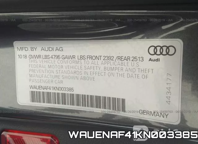 WAUENAF41KN003385