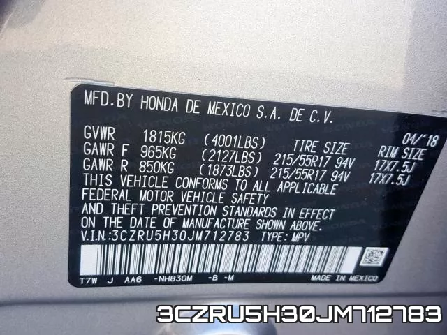 3CZRU5H30JM712783
