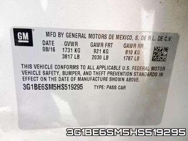 3G1BE6SM5HS519295