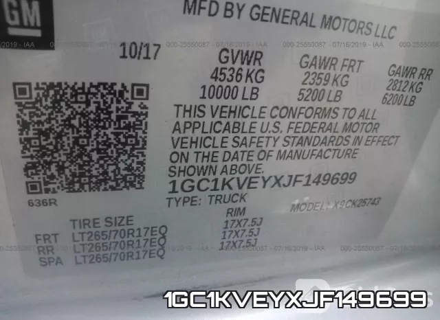 1GC1KVEYXJF149699