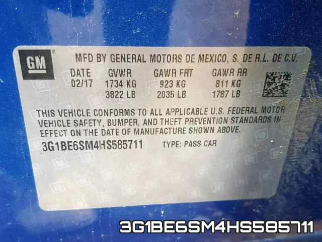 3G1BE6SM4HS585711