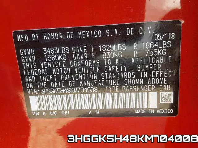 3HGGK5H48KM704008