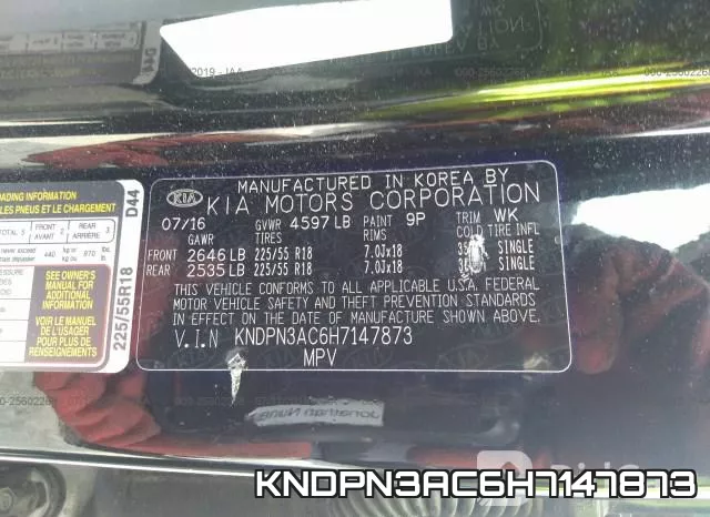 KNDPN3AC6H7147873