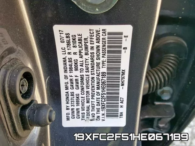19XFC2F51HE067189