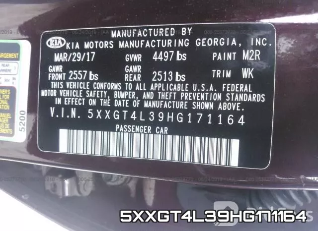 5XXGT4L39HG171164