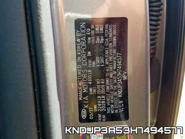 KNDJP3A53H7494577