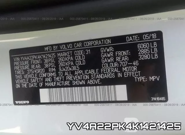 YV4A22PK4K1421425