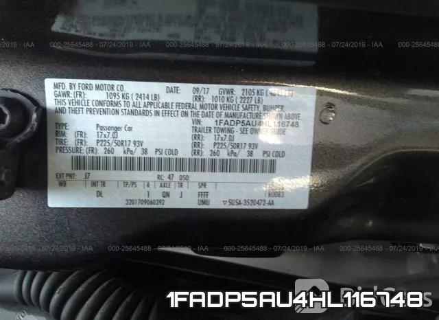 1FADP5AU4HL116748