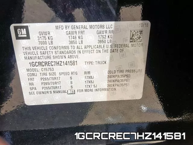 1GCRCREC7HZ141581