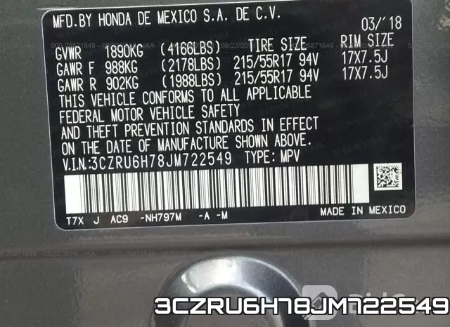 3CZRU6H78JM722549