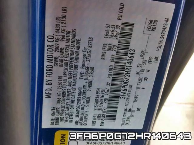 3FA6P0G72HR140643