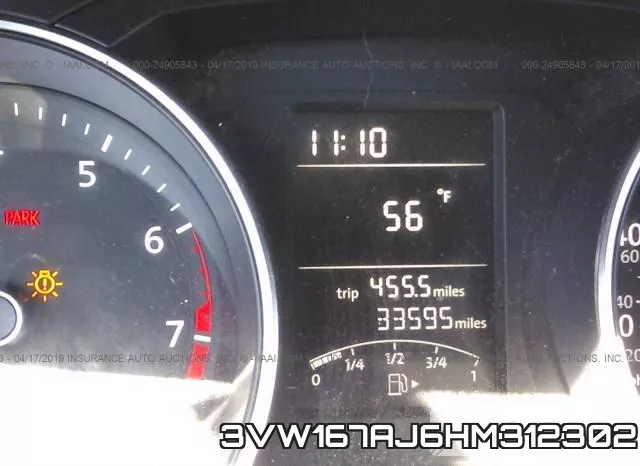 3VW167AJ6HM312302