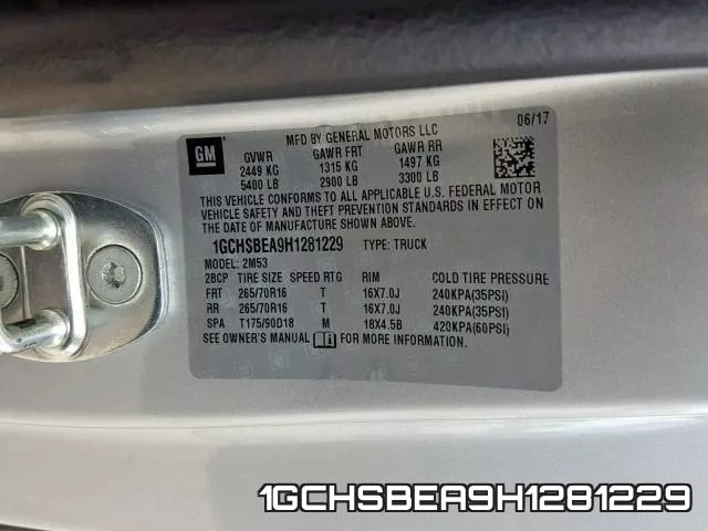 1GCHSBEA9H1281229