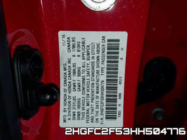 2HGFC2F53HH504776