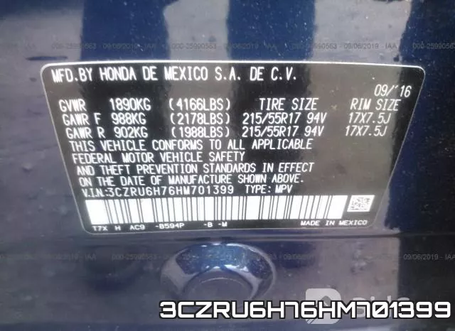 3CZRU6H76HM701399