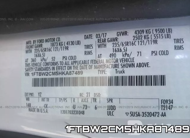 1FTBW2CM5HKA87489