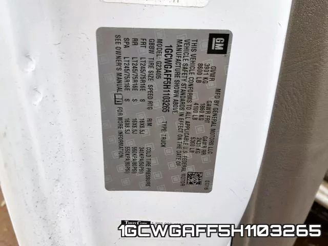 1GCWGAFF5H1103265