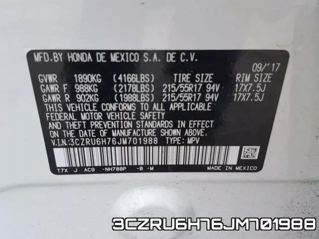 3CZRU6H76JM701988