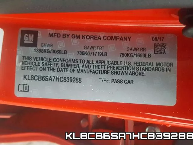 KL8CB6SA7HC839288