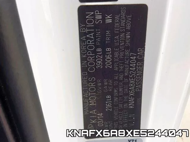 KNAFX6A8XE5244047