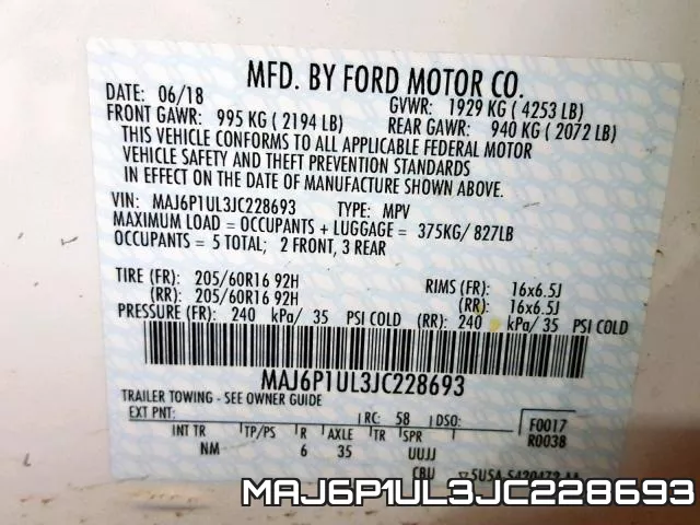 MAJ6P1UL3JC228693