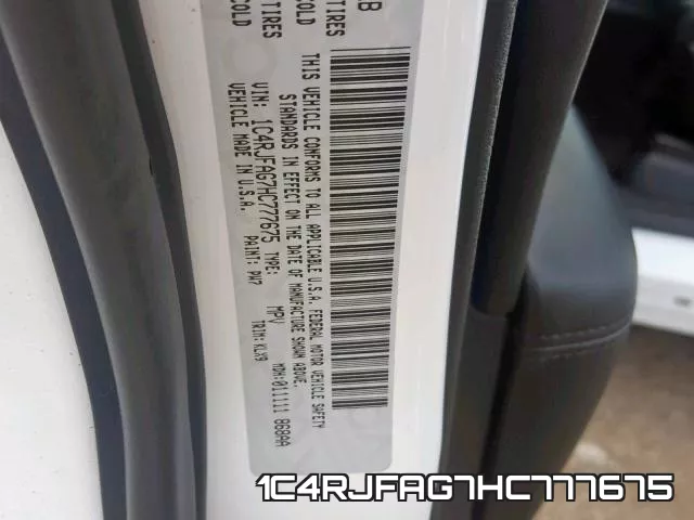 1C4RJFAG7HC777675