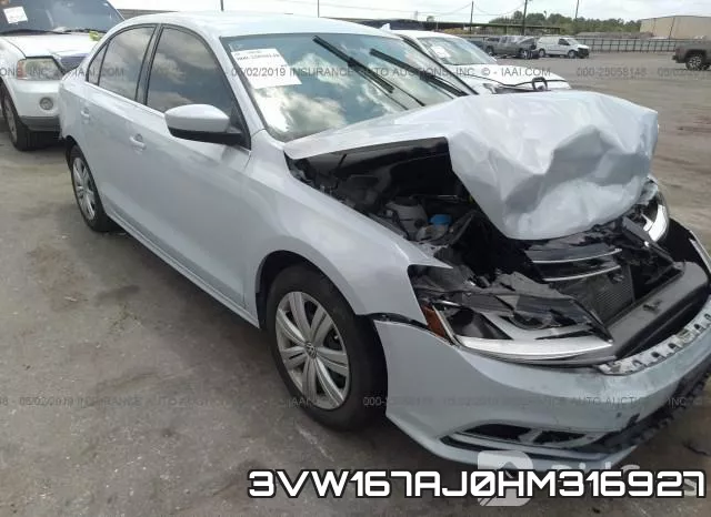 3VW167AJ0HM316927