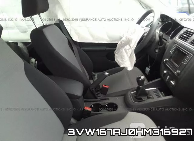 3VW167AJ0HM316927