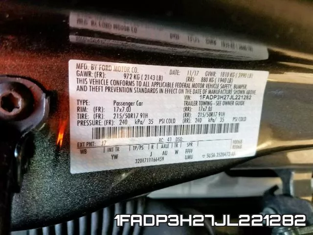 1FADP3H27JL221282