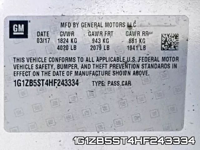 1G1ZB5ST4HF243334