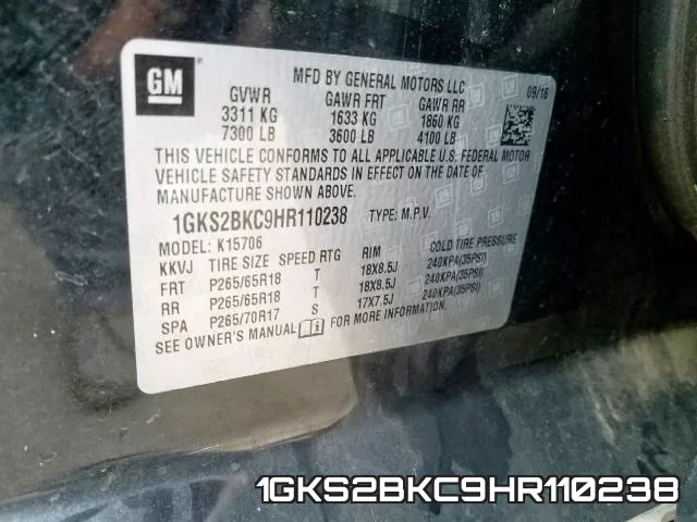 1GKS2BKC9HR110238