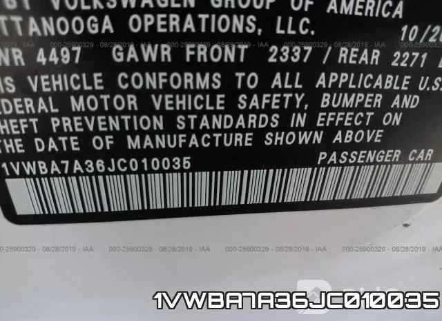 1VWBA7A36JC010035