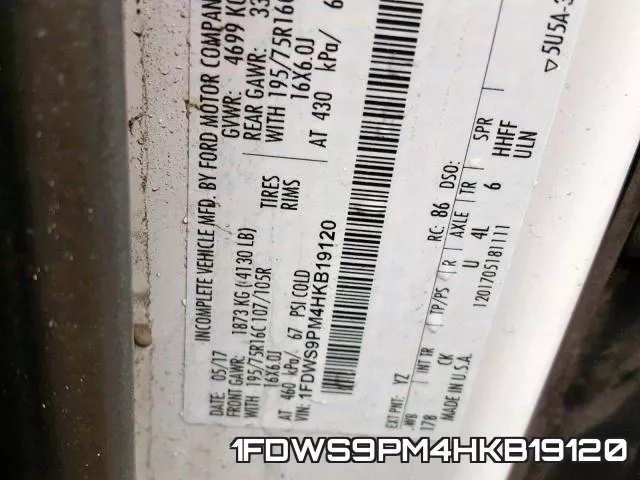 1FDWS9PM4HKB19120