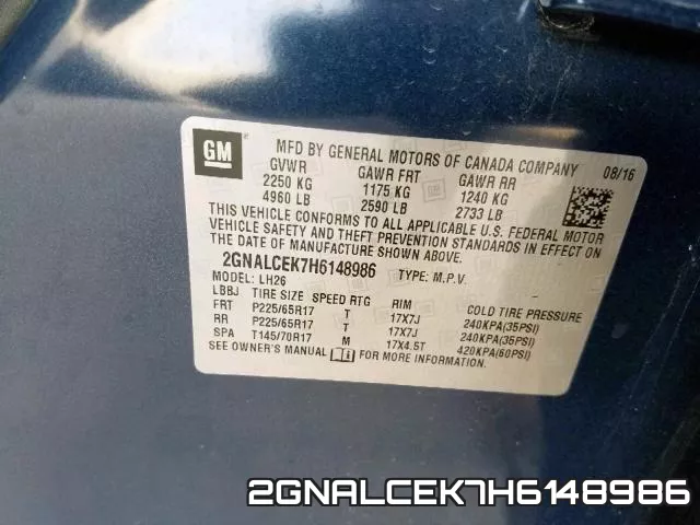 2GNALCEK7H6148986