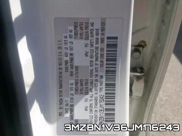 3MZBN1V36JM176243