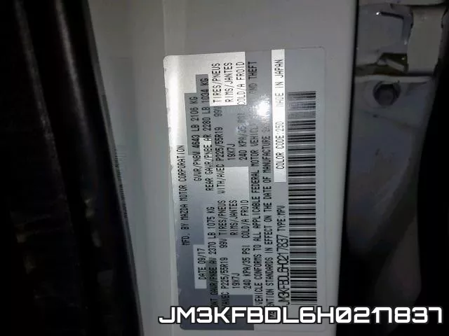 JM3KFBDL6H0217837
