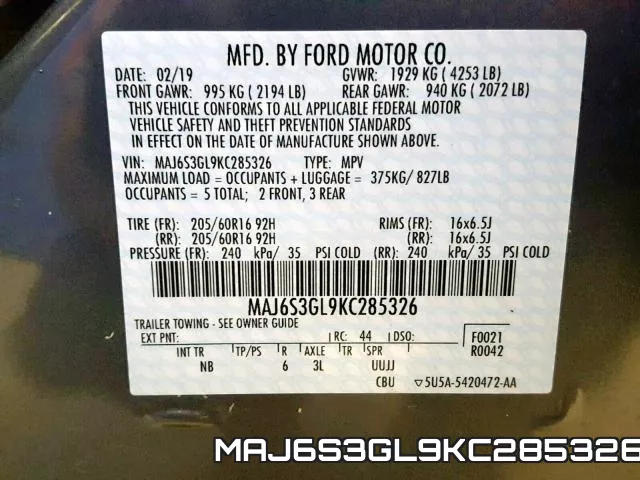 MAJ6S3GL9KC285326