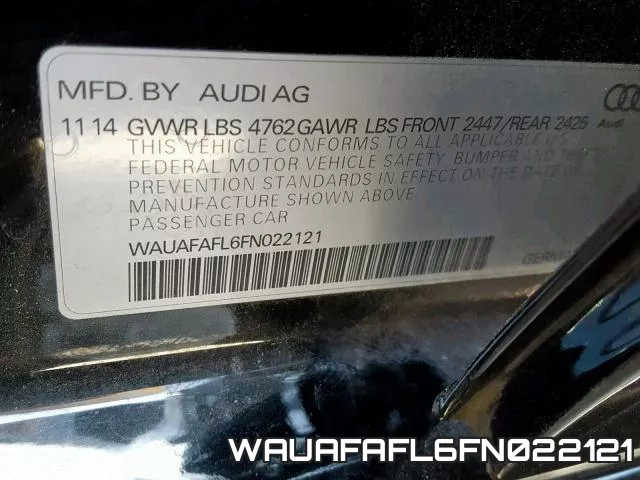 WAUAFAFL6FN022121