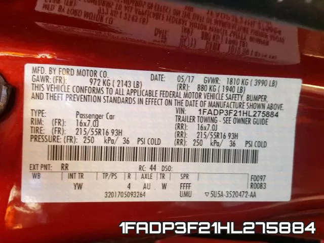 1FADP3F21HL275884