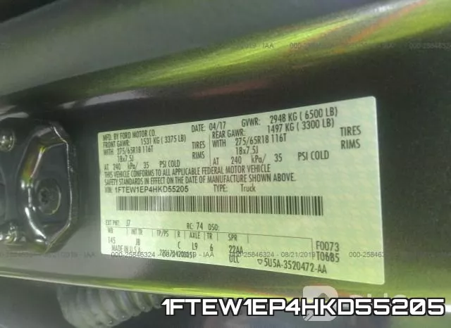 1FTEW1EP4HKD55205