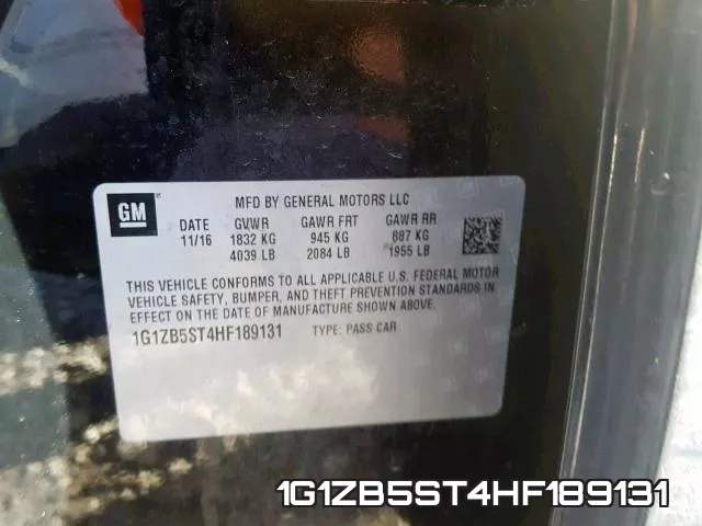 1G1ZB5ST4HF189131