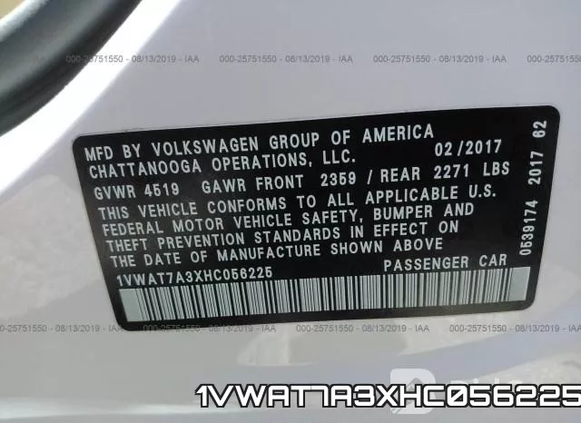 1VWAT7A3XHC056225