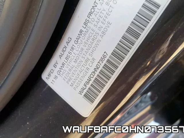 WAUF8AFC0HN073567