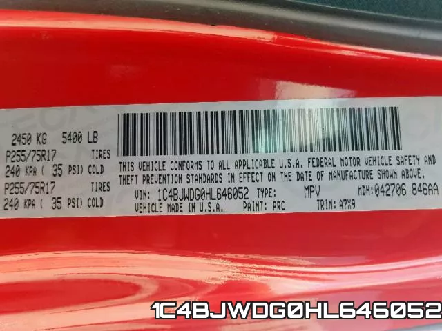 1C4BJWDG0HL646052