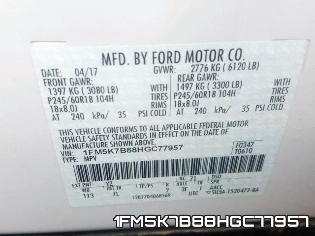 1FM5K7B88HGC77957