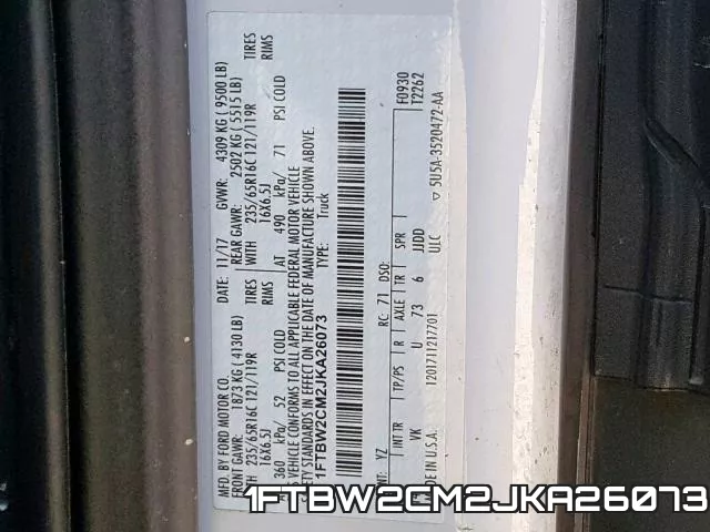 1FTBW2CM2JKA26073