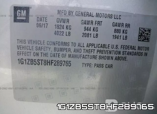 1G1ZB5ST8HF289765
