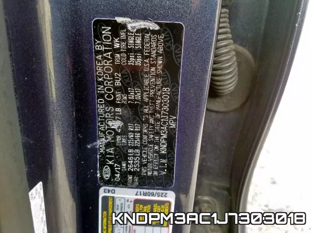 KNDPM3AC1J7303018