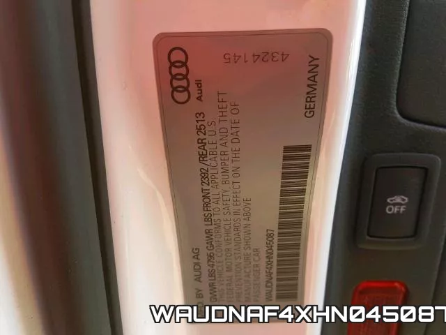 WAUDNAF4XHN045087